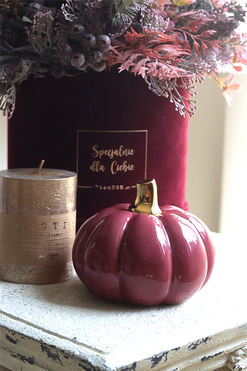 Pumpkin, dekoracyjna dynia ceramiczna, wym.11x9cm