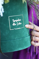 Autumn Mood Green, welurowy flowerbox jesienny, wym.45x40x42cm