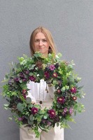 Fioletowy Las, wianek dekoracyjny na drzwi