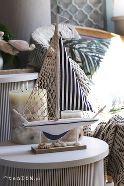 figurka żaglówka Mare, figurka drewniana, wys.41cm