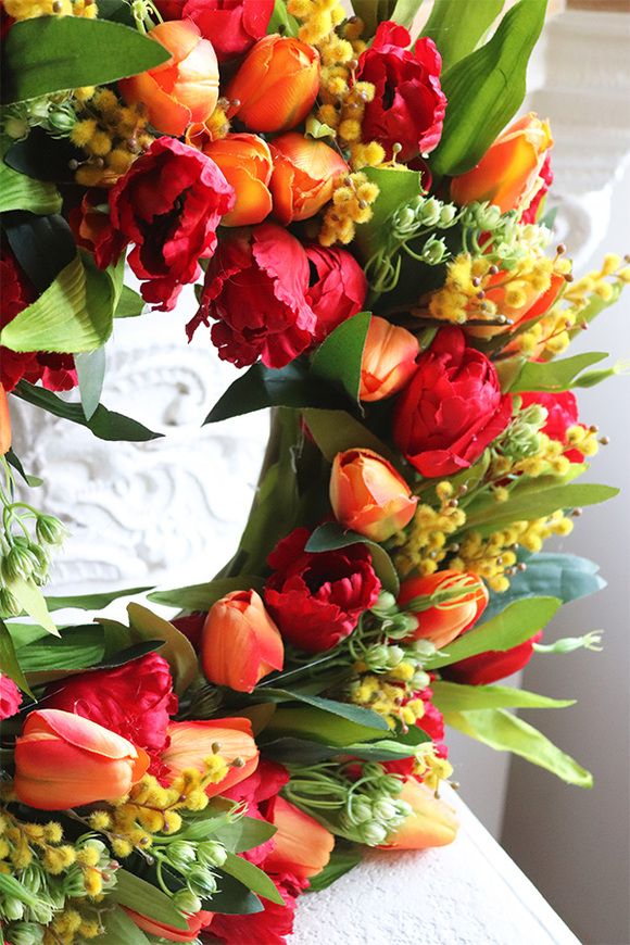 wiosenny wianek Tulipanowy Fire