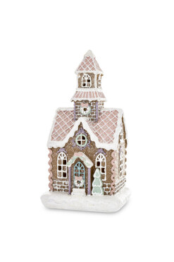 Piernikowa Hatka, świąteczny domek z piernika LED, E wys.23cm