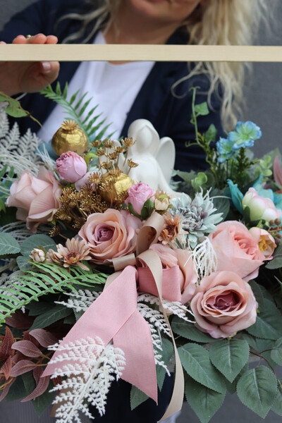 Paysage, kompozycja nagrobna w ramce