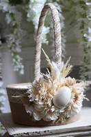 dekorowany koszyczek wielkanocny, Polia, wys.35cm