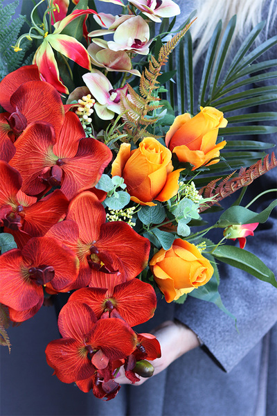 Orangita 2, bukiet nagrobny we wkładzie