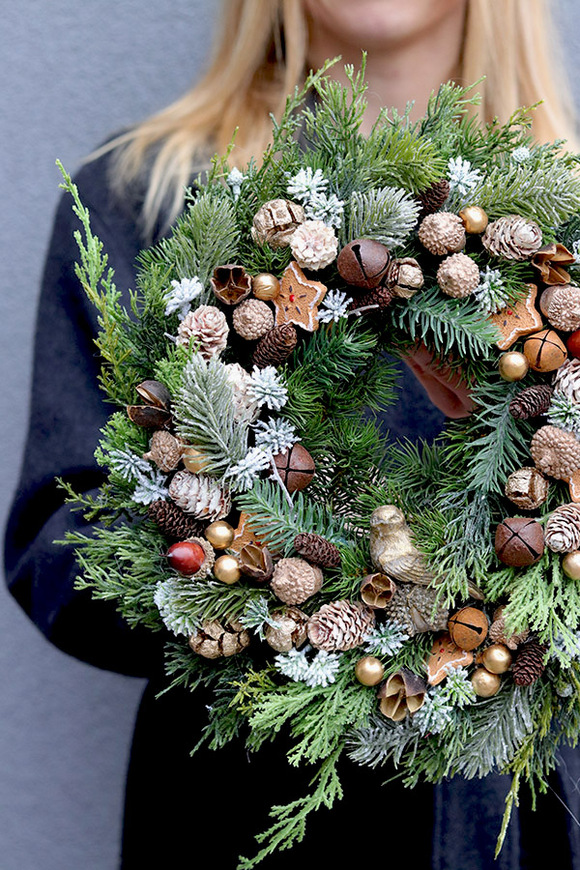 Frederico, bożonarodzeniowy wianek na drzwi