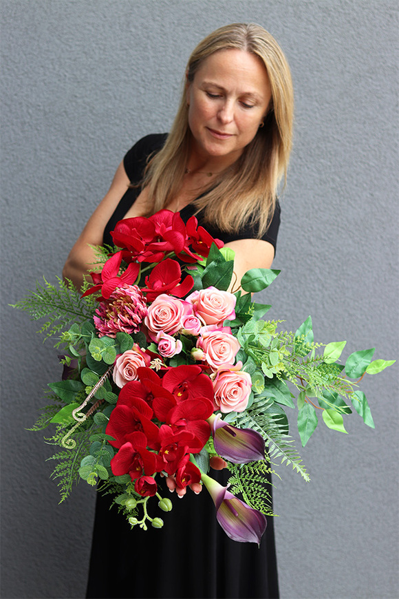 Hetra Isolda, bukiet nagrobny we wkładzie, wys.64cm