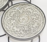 August Trio, stolik szklany, kpl. 3 szt.