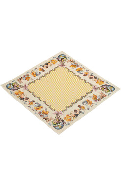 Kurczaczki, wielkanocny obrus gobelinowy serweta, 98x98cm 