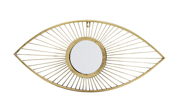 Eye Mirror, stylowe lustro / dekoracja ścienna, wym.28x60x3cm