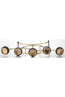 Leslie złoty świecznik na nodze