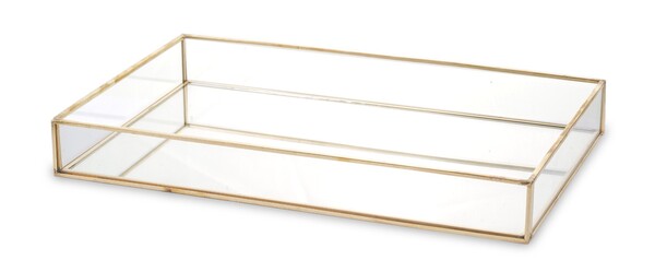 Restamo C, złota taca lustrzana, wym.4x24x14cm