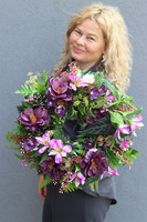 Purple Dekor, wianek dekoracyjny na drzwi