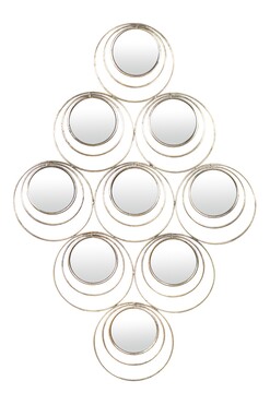  lustro Pawie Oczko w ozdobnej ramie, wym.108x72x3cm