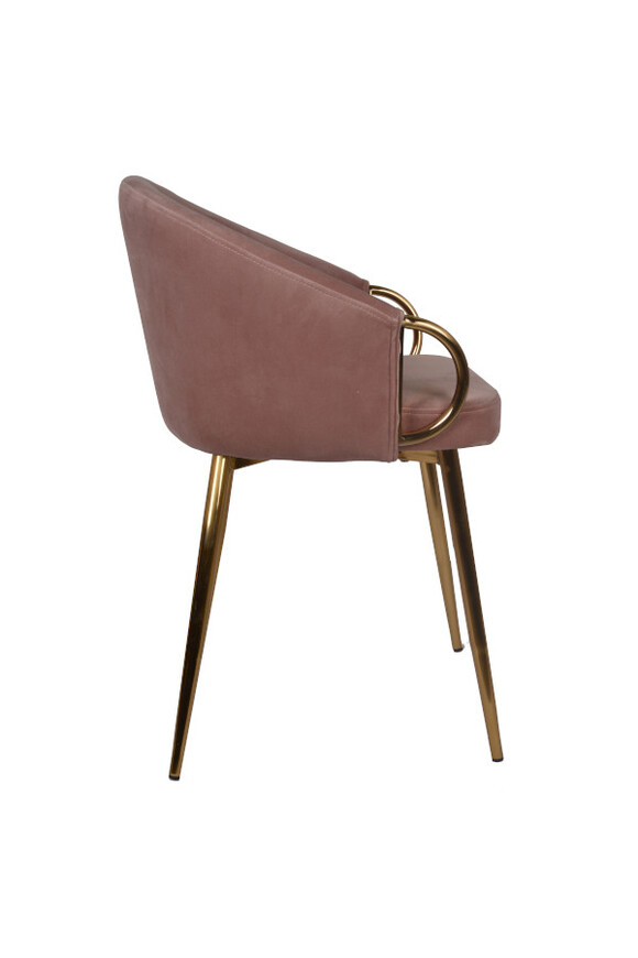 Rotterdam, krzesło z obiciem, różowe