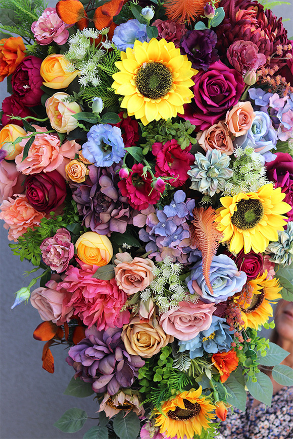 Autumn Joy, jesienna wiązanka ze słonecznikami