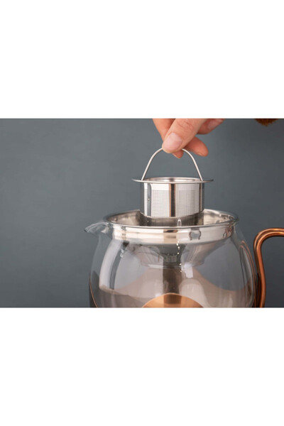 La Cafetière dzbanek do herbaty z zaparzaczem miedziany stal nierdzewna 