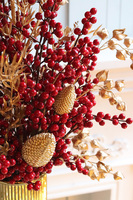 Extra Xmas, świąteczny bukiet kwiatów w wazonie