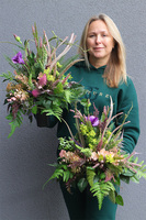 Gerulia, zielony bukiet nagrobny we wkładzie