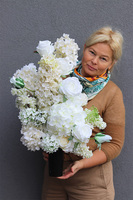 Moon Love, bukiet nagrobny we wkładzie do flakonu