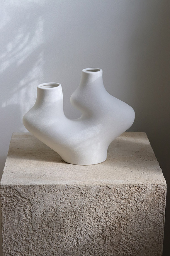Duo, ozdobny ceramiczny wazon