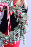 Eukaliptusowy Raj, świąteczny wianek ozdobny