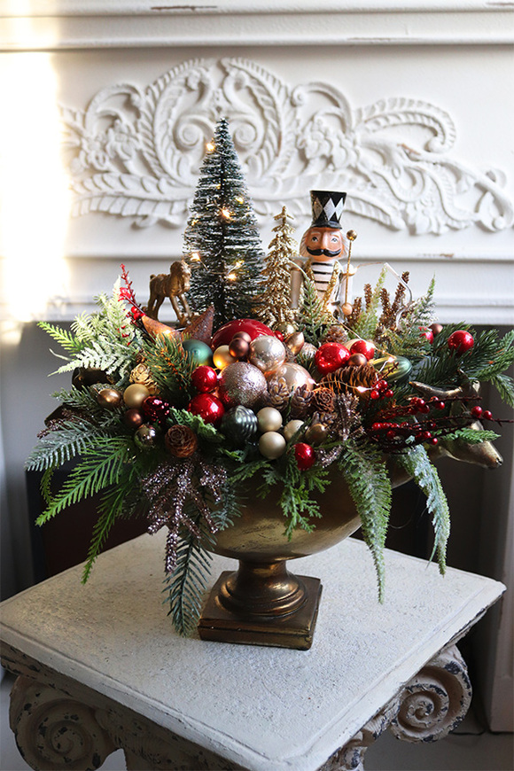 Glamurina Lux, kompozycja świąteczna w pucharze