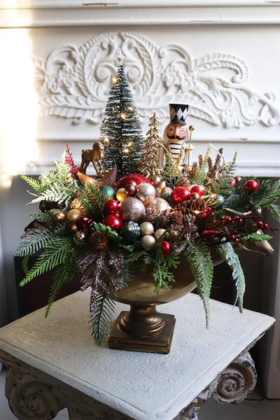 Glamurina Lux, kompozycja świąteczna w pucharze