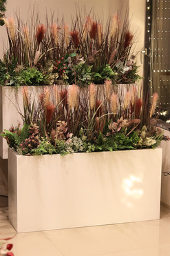 Albertina Mix Fiberglass, podłogowa dekoracja z trawami, wys.115cm