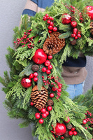 Maxi Christmas, gigantyczny wianek bożonarodzeniowy