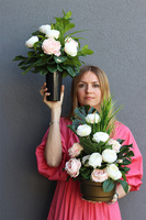 Róża Pustyni, bukiet nagrobny we wkładzie do wazonu