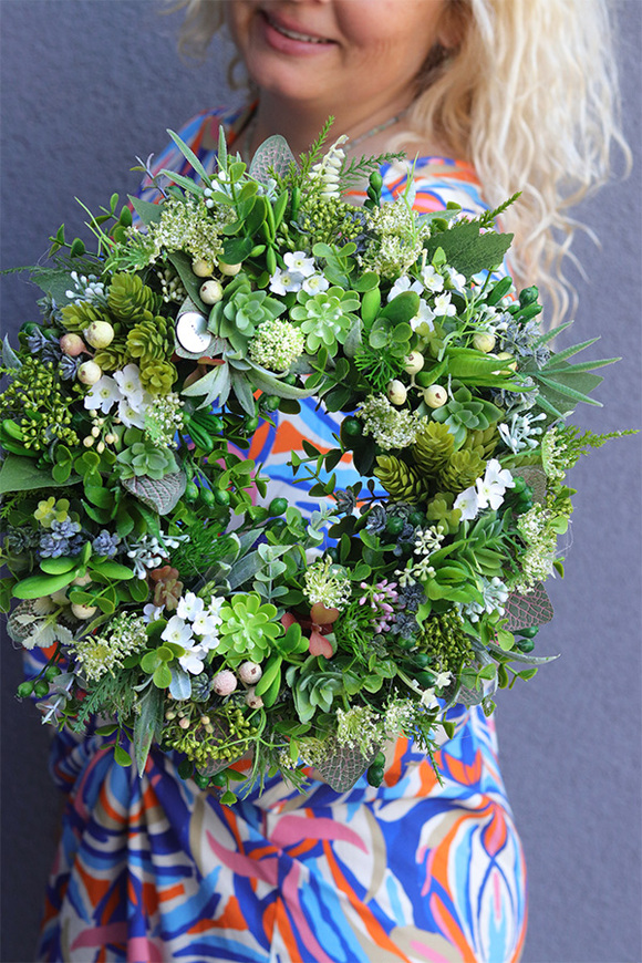 Green Herbs, zielony wianek na drzwi