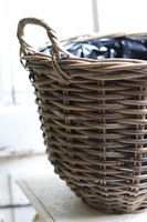 Hampton D, kosz wiklinowy pleciony - osłonka, wym.29x29cm 