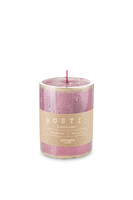 Rustic Patin, czarna świeca walec cienki