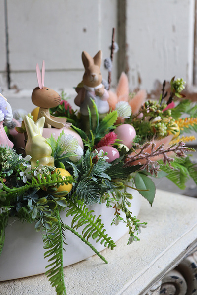 bajkowy stroik wielkanocny, Moko Longia Small, wym.38x50cm