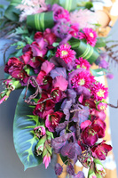 Bernata, bukiet nagrobny w plastikowej osłonce, wy.100cm