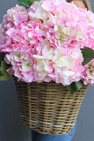 bogaty kosz z hortensjami Provance Pink 2, wys.58cm  