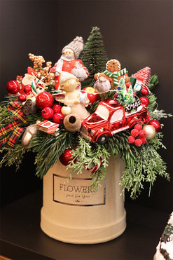 Moko Xmas, świąteczny flowerbox LED, wys.36cm