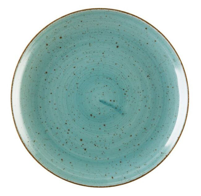 Morska Toń, porcelanowy talerz obiadowy, śr.27cm