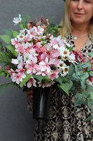 leodore, komplet dekoracji nagrobnych, bukiet + wiązanka