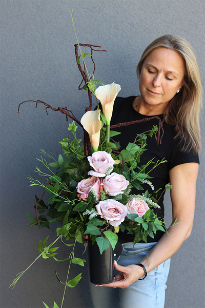 Pastelle Roses, komplet dekoracji nagrobnych