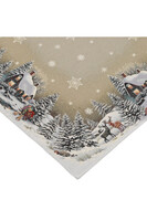 Zimowa Chatka, świąteczny obrus gobelinowy