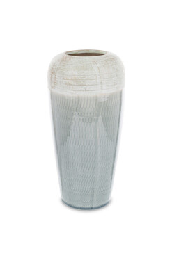 Ravenna C, ceramiczny wazon na kwiaty, wys.25x12cm