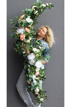 Mirabella, dekoracyjna girlanda kwiatowa, dł.200cm