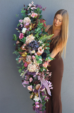 Bellasja, elegancka girlanda nagrobna, dł.160cm 