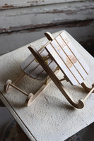 Saneczki XMAS, świąteczna ozdoba / zawieszka, wym.7x24x9cm  