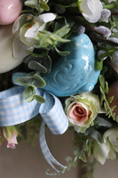 elegancki wianek wielkanocny, Green Canoe Pastels 2, śr.50cm