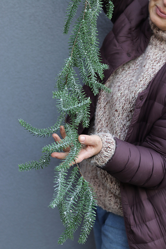Simple Green, realistyczna iglasta girlanda zimowa