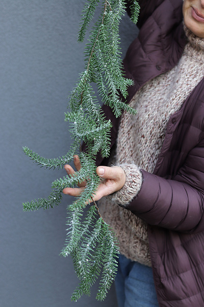 Simple Green, realistyczna iglasta girlanda zimowa