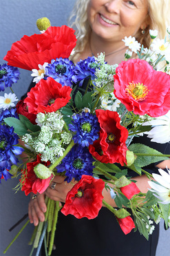 Mazowsze Classic, bukiet z polnych kwiatów, dł.74cm